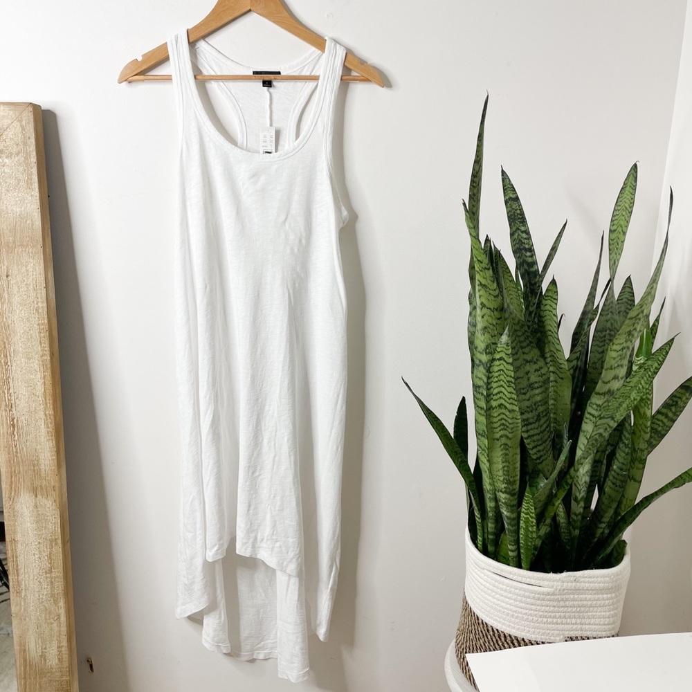 J. Crew White Racerback Swingy Tank Dress size S